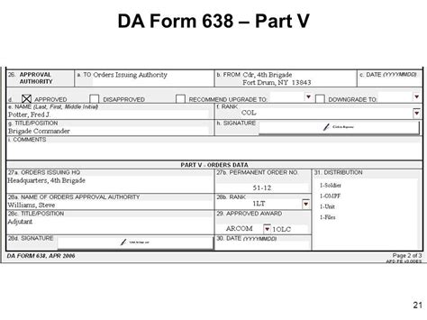 Da Form 638 Instructions New York State Military Awards Army Mendation