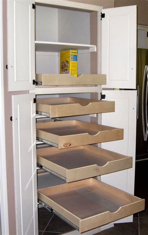 27 easy diy pantry shelves for much more storage in the kitchen. Pull-out pantry drawers | Pantry drawers, Kitchen remodel ...