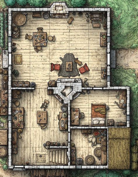 Pin By Philip Stephen On Rpg Maps House Map Pathfinder Maps Dungeon