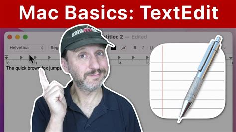 Mac Basics Simple Documents With Textedit Youtube