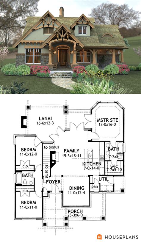 Craftsman Mountain House Plan And Elevation 1400sft Houseplans 120