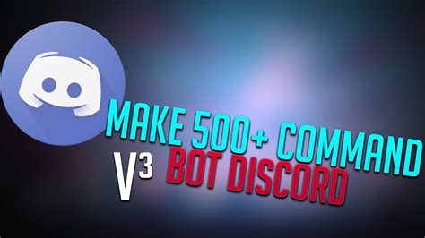 How To Make 500 Command Bot Discord Without Coding V³ Youtube