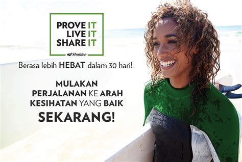 Prove It Live It Share It Challenge Shaklee Eina Md Ali Pengedar