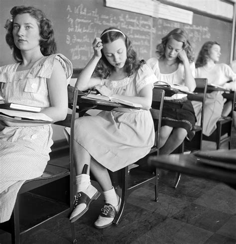 Tulsa Oklahoma High School Classroom 1947 Roldschoolcool