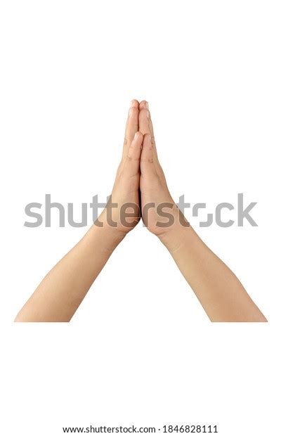 Child Hands Praying Isolated On White Stock Photo 1846828111 Shutterstock