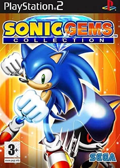 Sega Sonic Gems Collection Pal Ps2 Video Game Action Genre Pegi 3