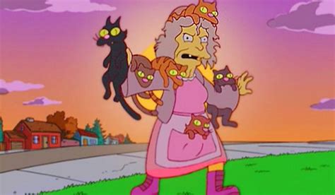 Los Simpson La Loca De Los Gatos Y Su Oscura Historia Que Casi