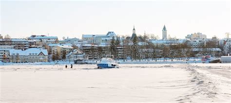 Lappeenranta Finland Frozen Saimaa Lake Stock Photo Image Of Europe