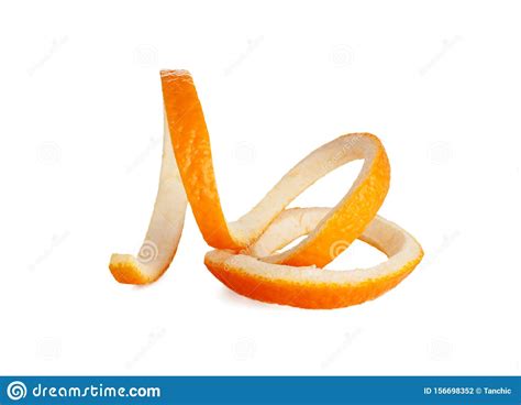 Orange Peel Spiral Isolated Stock Photo Image Of Healthy Spiral