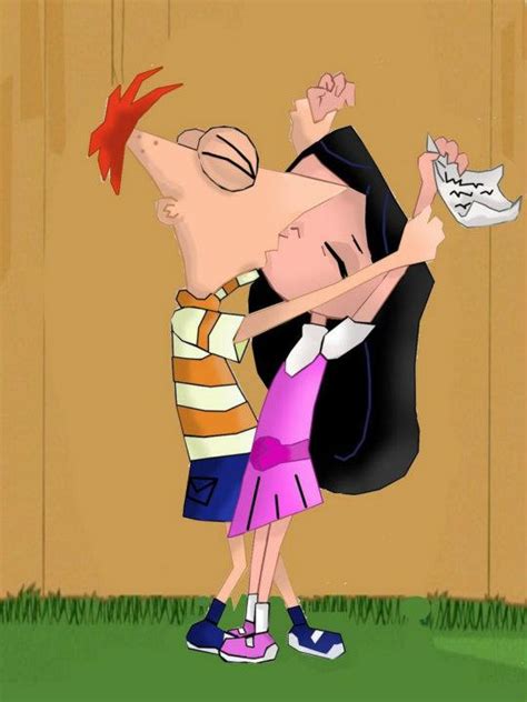 Image Phineas Kissing Isabella  Phineas And Ferb Fanon Fandom Powered By Wikia