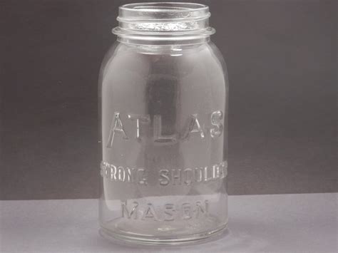 Vintage Atlas Strong Shoulder Mason Jar Etsy