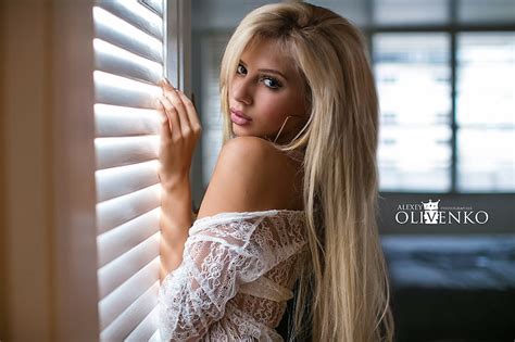 HD Wallpaper Women Ekaterina Fetisova Blonde Portrait Sensual Gaze