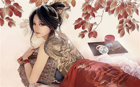 Update More Than 75 Geisha Dragon Tattoo Latest In Eteachers
