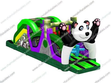 Panda Inflatable Obstacle Course Channal Inflatables