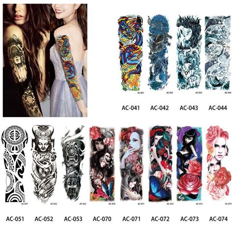Waterproof Temporary Large Tattoo Sleeve Stickers Sexy Hot Sex Picture