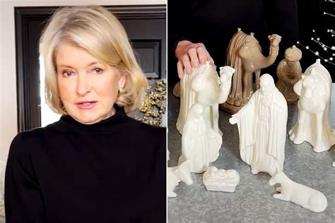 Martha Stewart Shows Off The Nativity Scene She Made In Prison