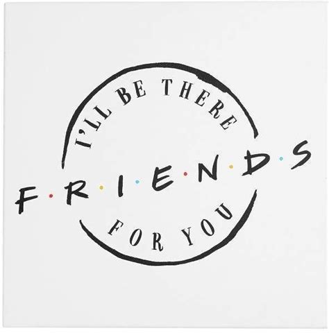 Friends Logo Canvas Art Print Friend Logo Friends Poster Friends Sketch