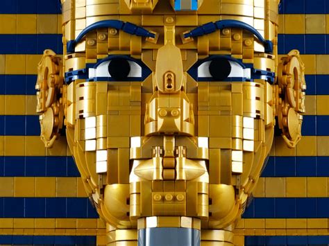 Lego Mask Of Tutankhamun Is A Life Size Wonder Built From 16000 Bricks