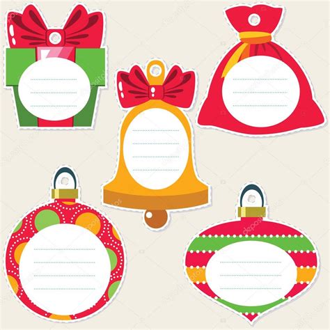 Christmas Gift Tags Stock Vector Image By SlyBrowney