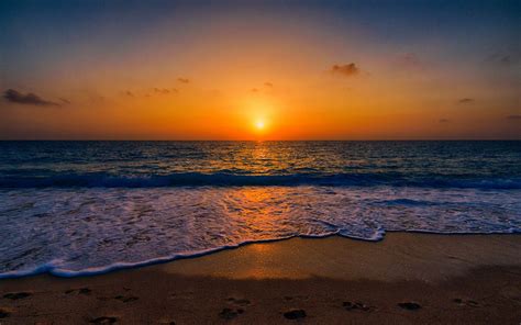 Ocean Sunset Ocean Wallpaper Sunset