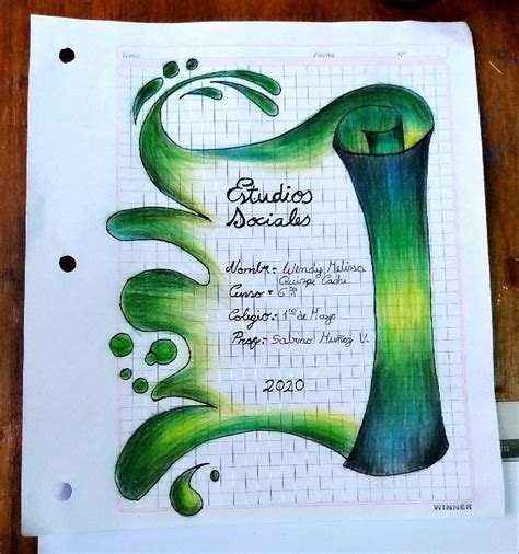 Caratula De Estudios Sociales Bullet Journal Inspiration Journal