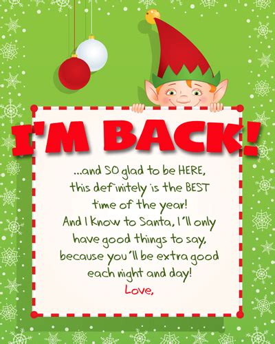 Free Printable Elf On Shelf Arrival Letter Printable Templates By Nora
