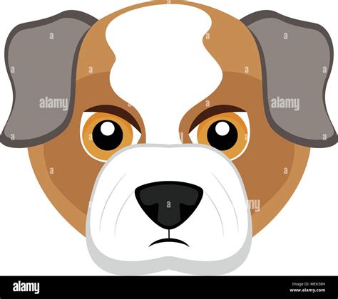 Cute Bulldog Dog Avatar Stock Vector Image And Art Alamy