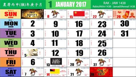 Berikut dikongsikan kalender bagi tahun 2017 yang akan menjelang dua bulan dari sekarang. Kalendar Kuda Tahun 2017 Termasuk Cuti PeristiwaYanieYusuf