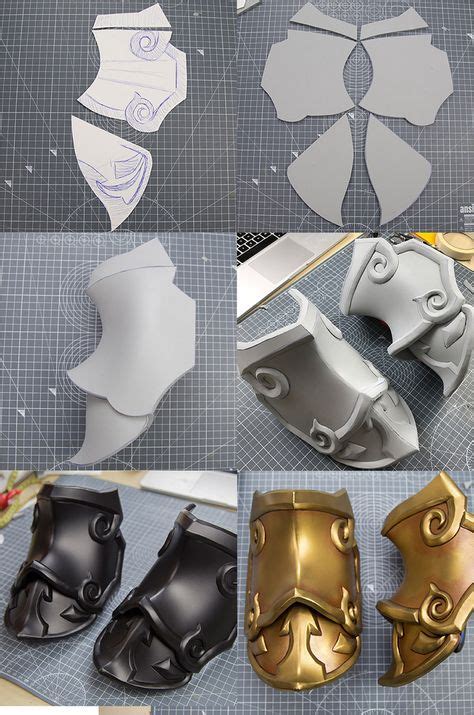 How To Make Pauldrons Out Of Eva Foam Cosplay And Craft Pinterest