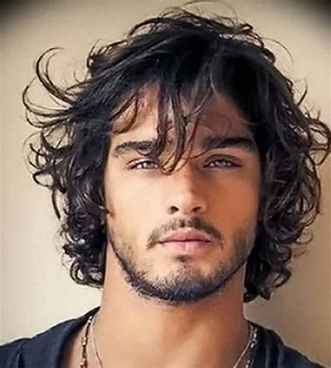 Messy Wavy Hairstyle Growing Your Hair Out Hispanic Hair Mens
