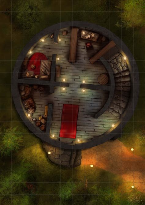 Wizard S Tower Fantasy Map Tabletop Rpg Maps