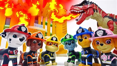 Paw Patrol Fire Pups Are Firefighters Of The Town~ Toymarttv Youtube