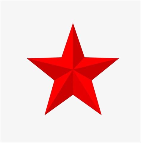 Red Star Star Clipart Five Pointed Star Png Transparent Clipart Image