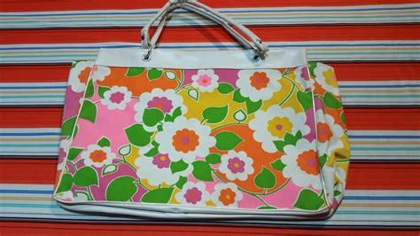 Vintage Made In Japan Flower Handbag 60s 70s Monederos Bolsos Maletas