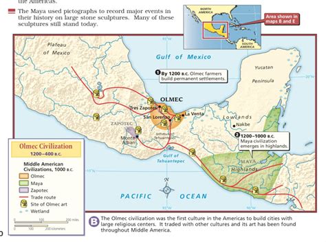Olmec Mesoamerica Map