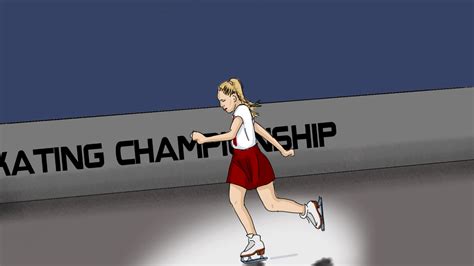 Animated Ice Skating Rink Cartoon