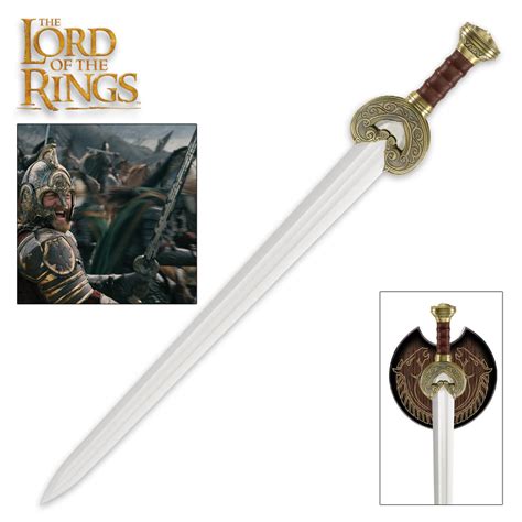 Lord Of The Rings Herrugrim Sword Of King Theoden Of Rohan With Display