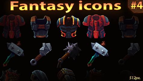 Fantasy Icons 4 Gamedev Market