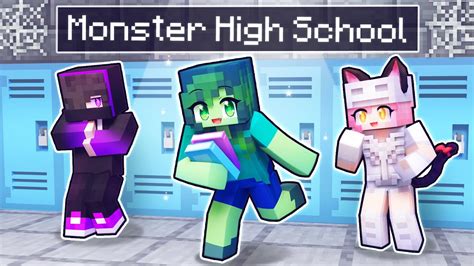 My First Day At Monster High School In Minecraft Youtube