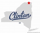 Map of Clinton, Clinton County, NY, New York