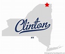 Map of Clinton, Clinton County, NY, New York