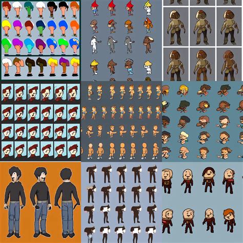 Animation Sprite Sheet Walking Character Stable Diffusion Openart
