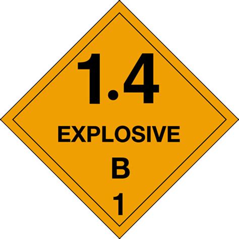 4 X 4 Dot Explosives 14b Hazmat Labels 500 Labels Per Roll