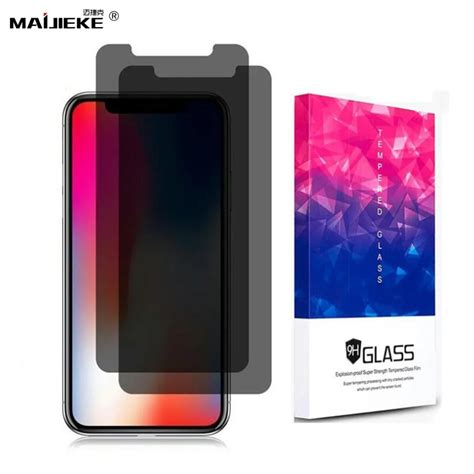 Maijieke 9h Antispy Privacy Tempered Glass For Iphone Xs Max Screen Protector For Iphone Xr X 8