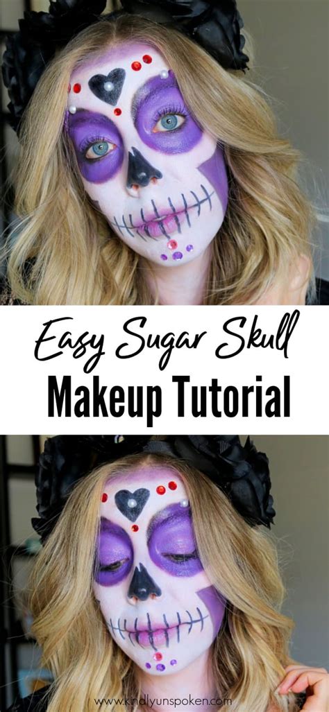 Easy Sugar Skull Makeup Tutorial Kindly Unspoken