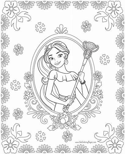 Elena Avalor Coloring Pages Colouring Princess Disney