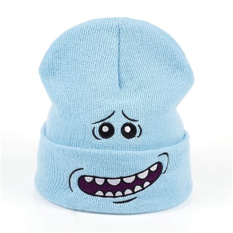 Rick Beanies Rick And Morty Hats Elastic Brand Embroidery Warm Winter