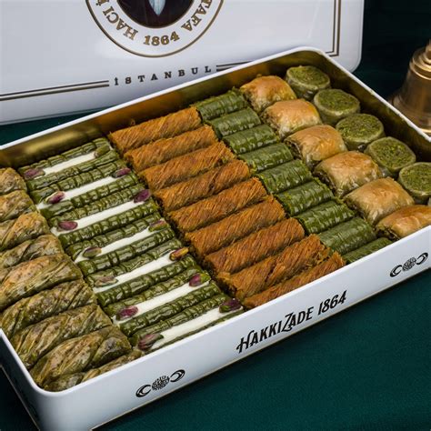 Premium Pistachio Turkish Baklava Assortment Metal Box Xl Size Shop