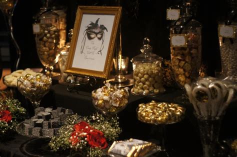 black and cold masquerade candy buffet by ooh la la lolly bars and candy buffets lolly buffet