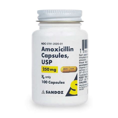 Amoxicillin Capsules Bottle McGuff Medical Products